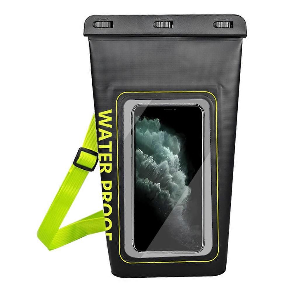 2L טיולים רפטינג גלישה קיאקים עמיד למים תיק יבש חיצוני PVC מסך מגע נרתיק טלפון - 