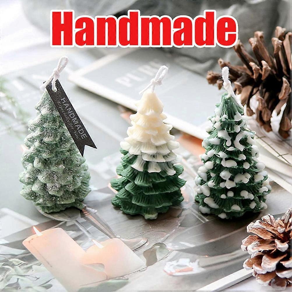 1 Pcs Christmas Tree DIY Silicone Candle Mold for Soap Cake Decorating Festival Craft Making Home Decoration Candle Making Supplies