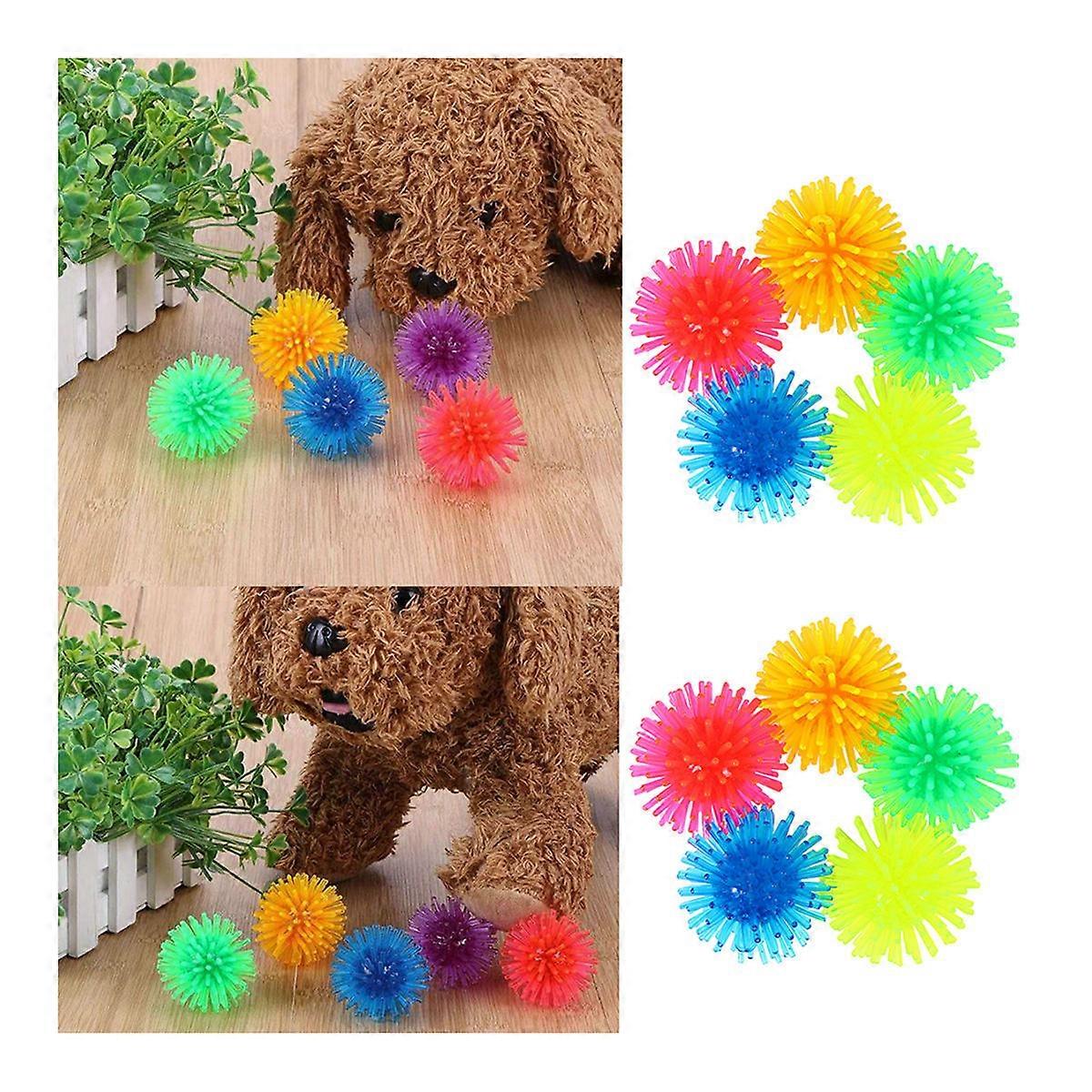 10pcs Cat Balls for Interactive Play, Mental Stimulation and Scratch Prevention – Random Colors