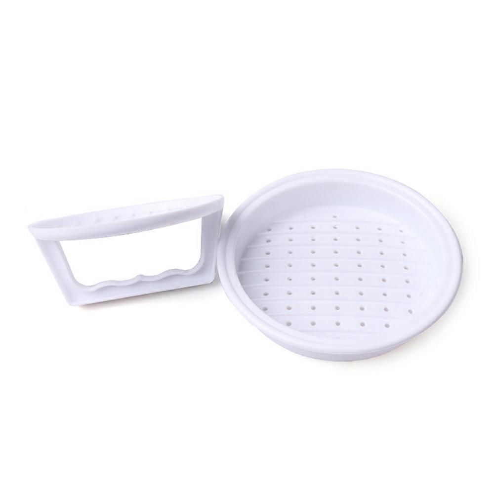 White Food Grade PP Burger maker with Air Holes for Easy Release and Perfect for Making Hamburgers