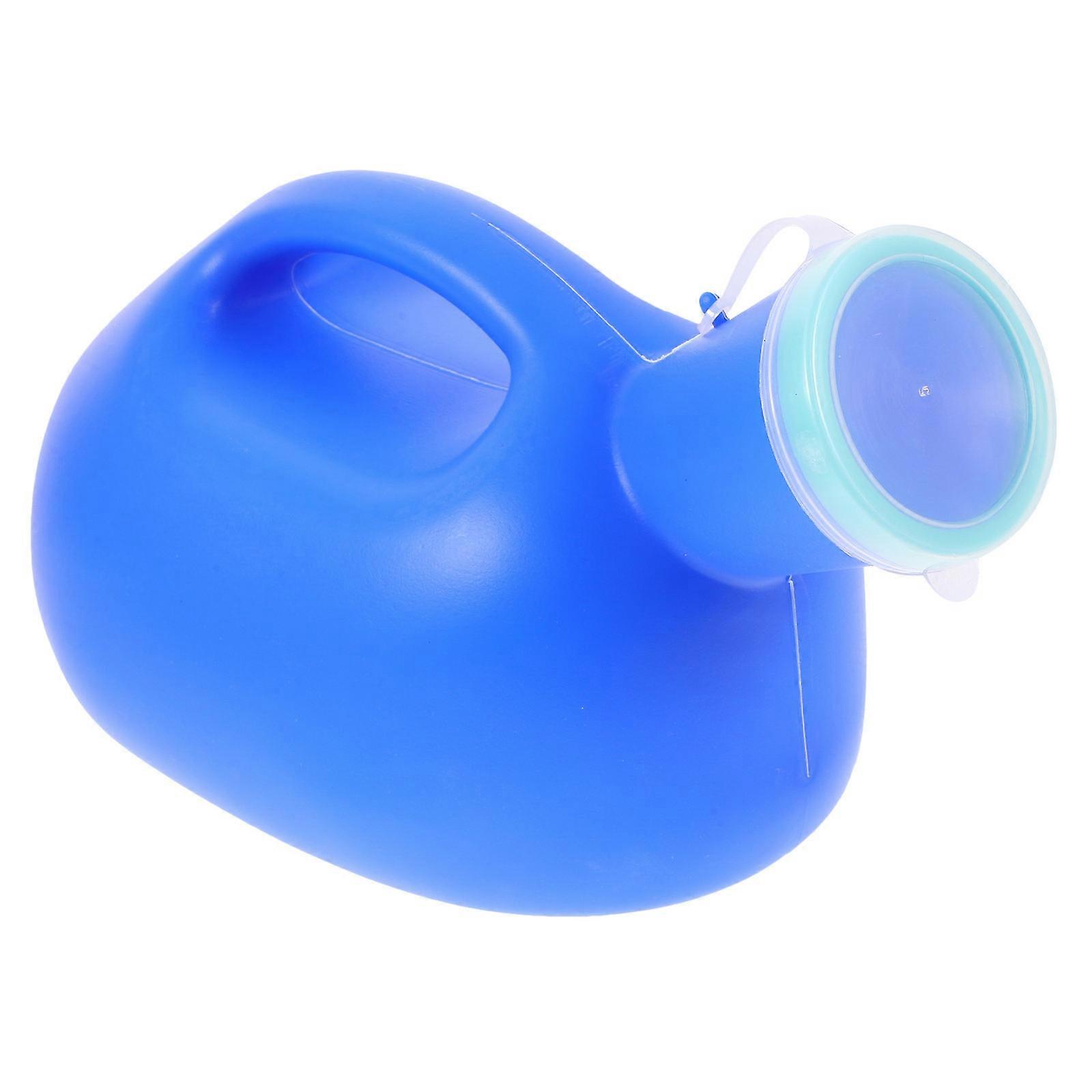 Portable Urinal Bottle for Men Made of Durable Plastic Blue Color Lightweight and Sturdy Design 1 Piece
