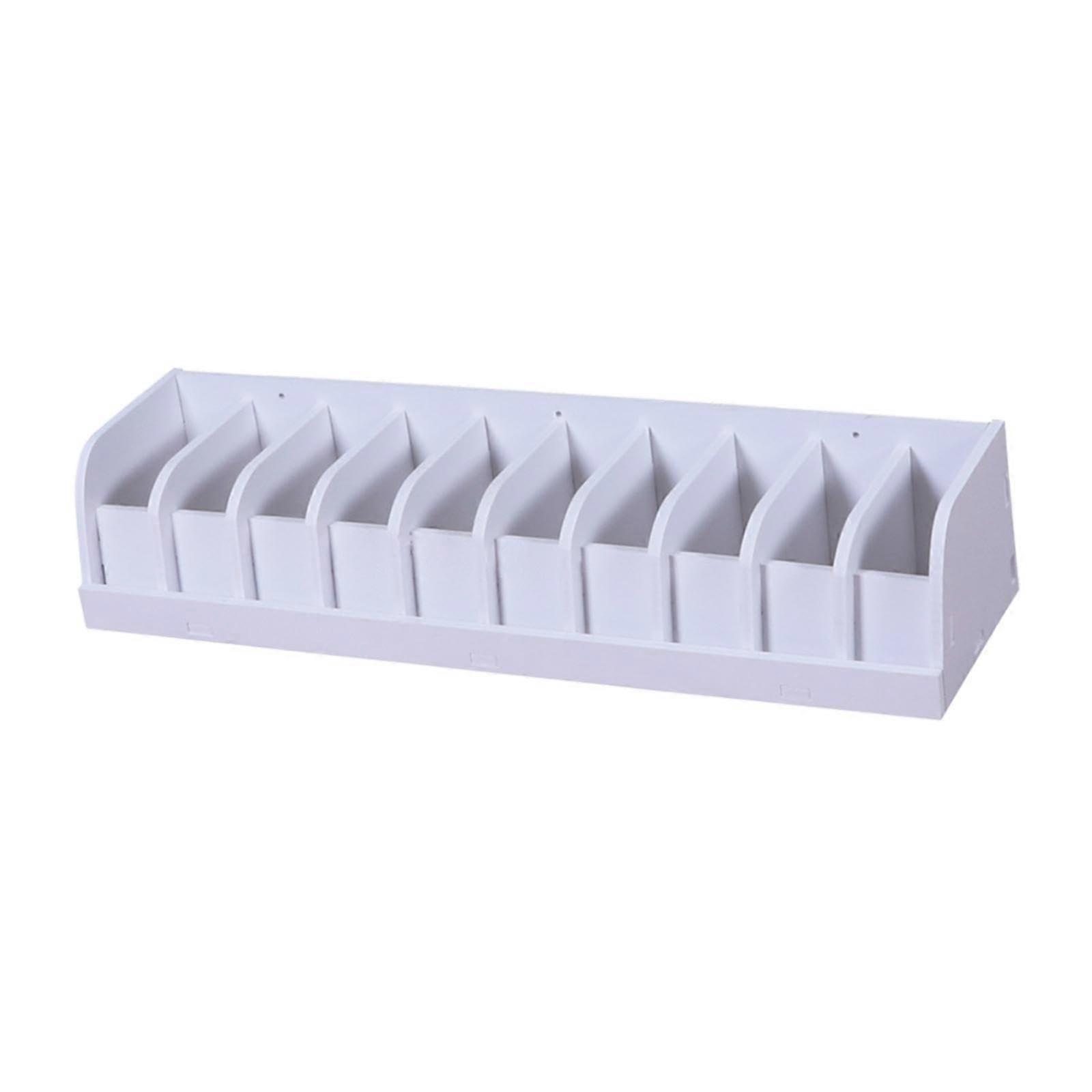 Belt Storage Box Organiser with 10 Compartments, Durable Accessories Storage Box for Belts, Ties, and Scarves