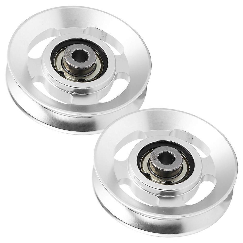 2pcs Heavy Duty Pulley Wheels for Gym Equipment – Smooth Operation, Durable Design for Fitness Training and Workouts