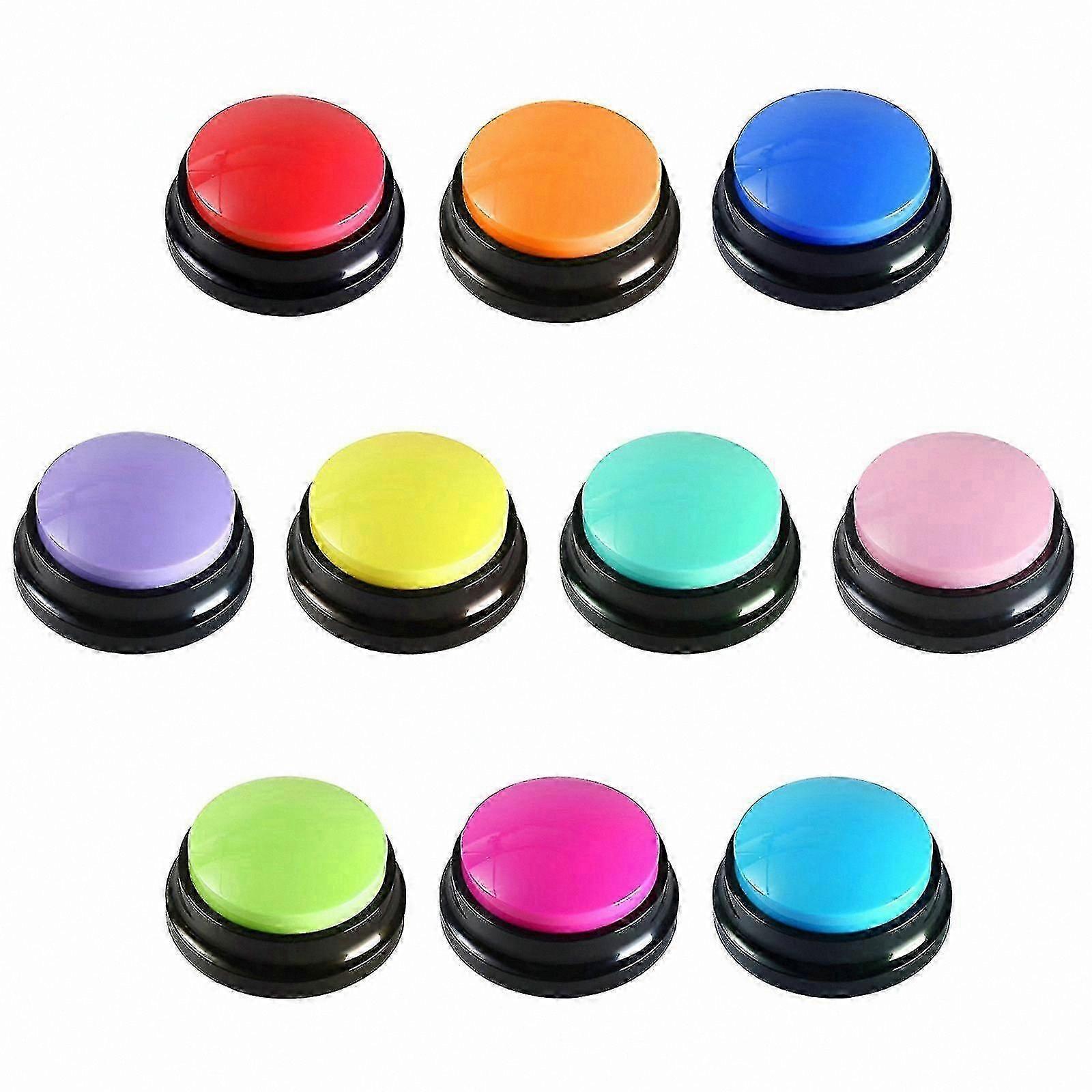 Recordable Pet Training Buttons with Voice Command Functionality for Dogs