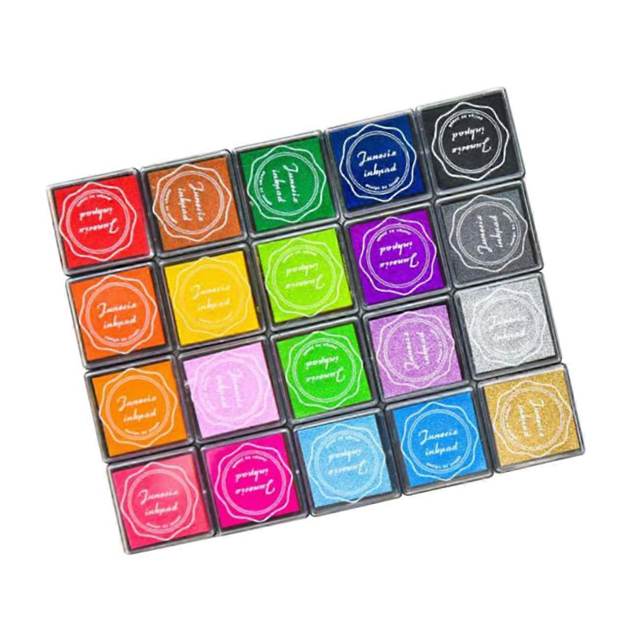 Mini Ink Pad Set Rainbow Colors For Rubber Stamp Pad Craft Stamp Pad Colorful Paper Craft Ink Pad Mittel