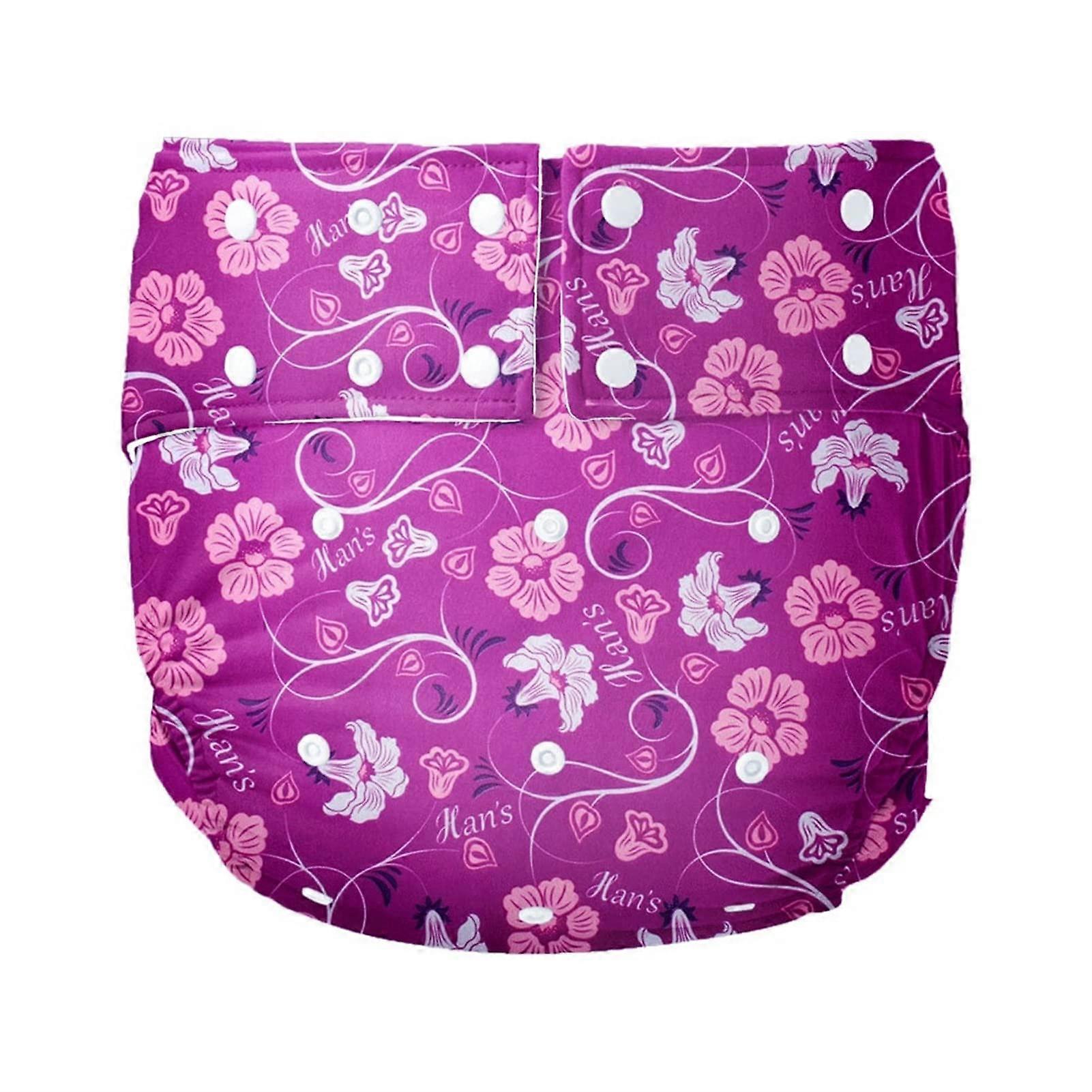 Reusable cloth nappies for adults, incontinence pocket nappy pants (color: H, size: medium)