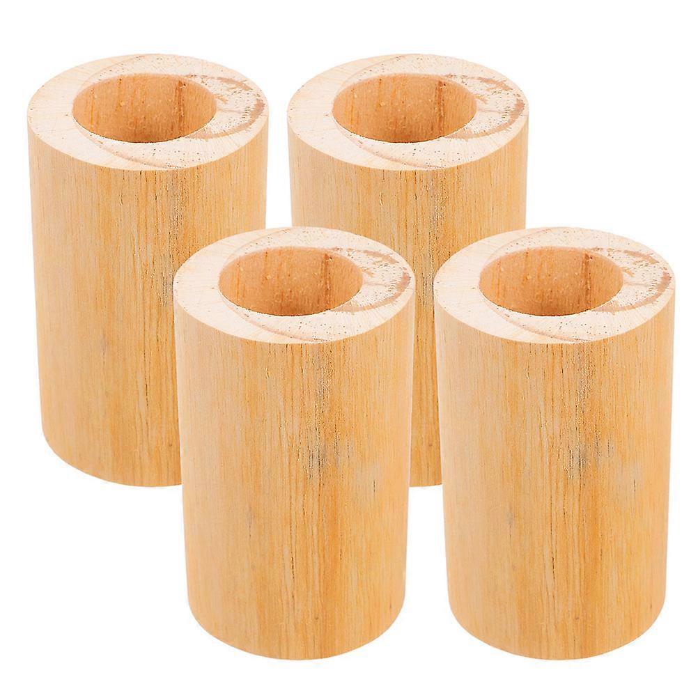 It looks like you're referring to a product listing for **cylinder style furniture risers** — specifically a set of 4 heavy duty height extenders