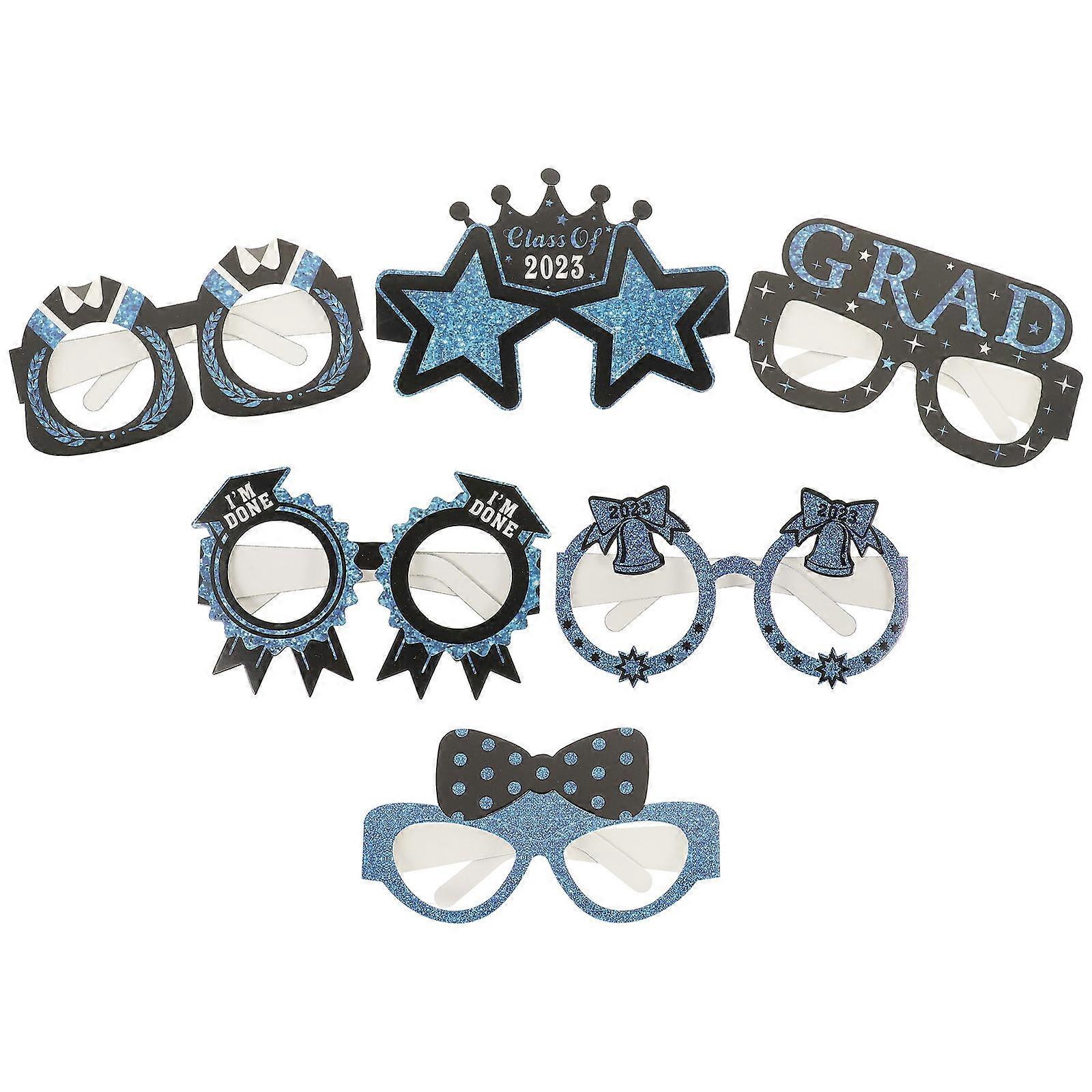Funny Eyeglasses Graduation Decorations Perfect For Graduation Parties 15.5X12.5X8.5CM 12Pcs