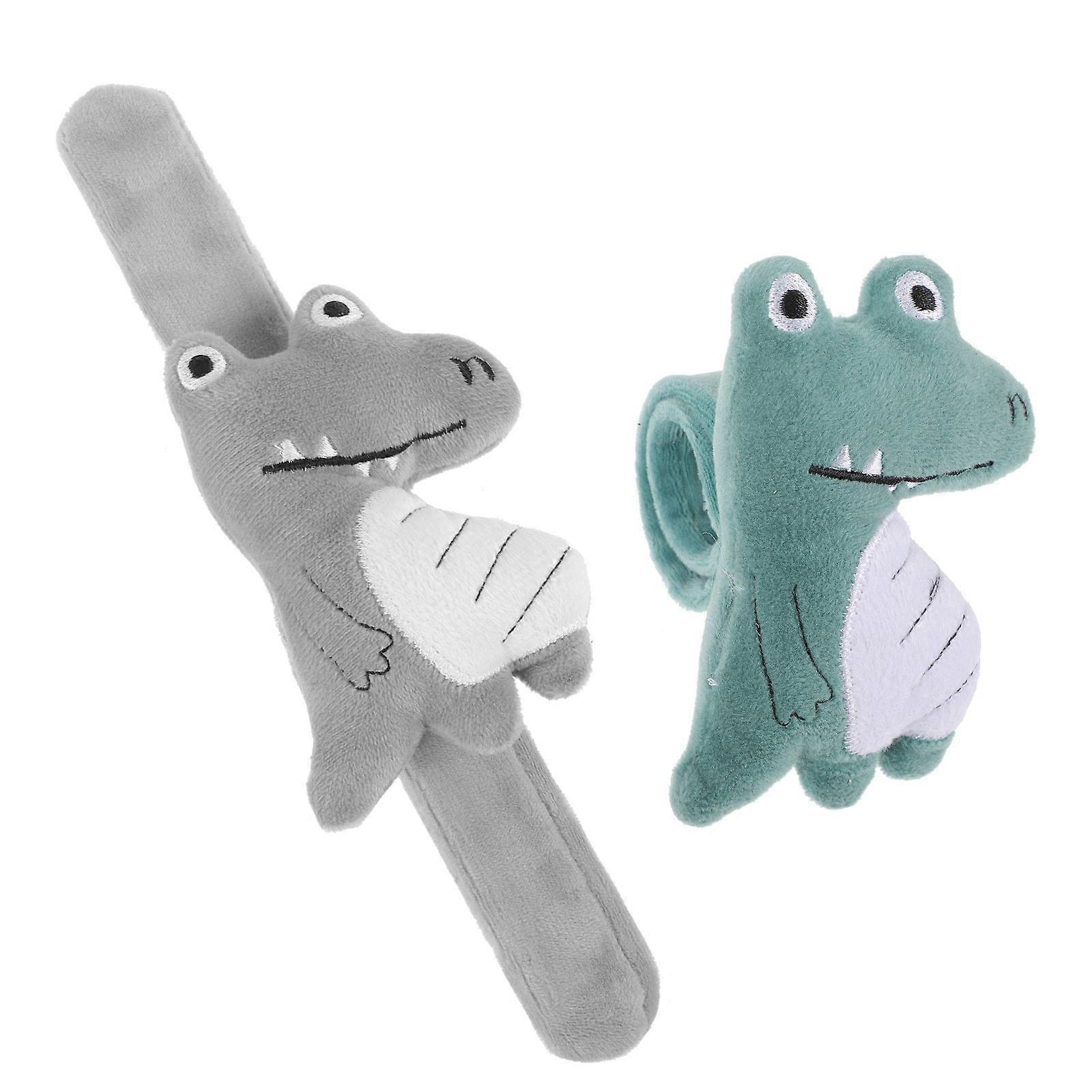 Plush Animals Slap Band Toy Decorative For Kids Carnivals 2Pcs