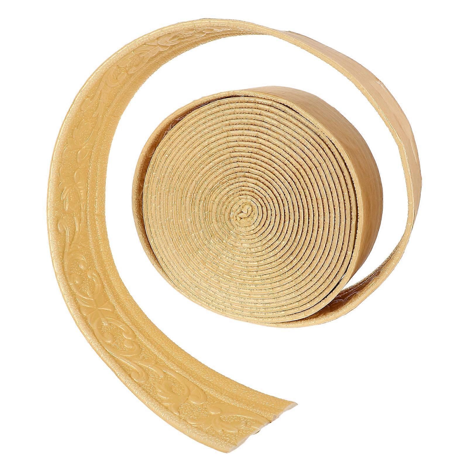Self Adhesive Edging Trim Golden 393.7×3.1×0.2In Elegant Corner Lines Certified 1 Roll