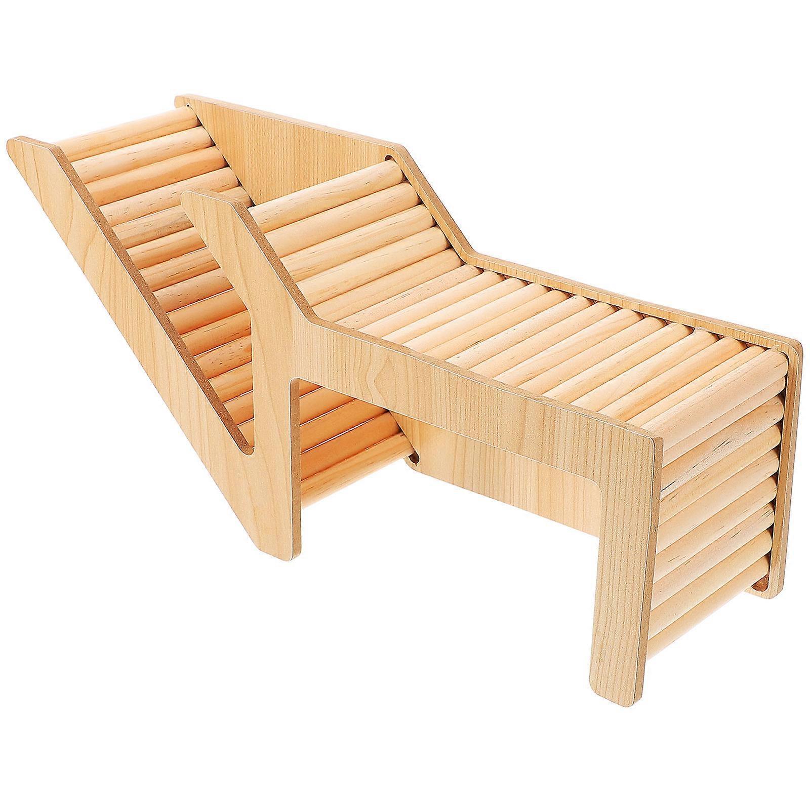 Hamster Wooden Hideout Natural Small Animal Cave for Guinea Pigs Gerbils and Small Pets for Hiding Sleeping and Relaxation Rustic Design