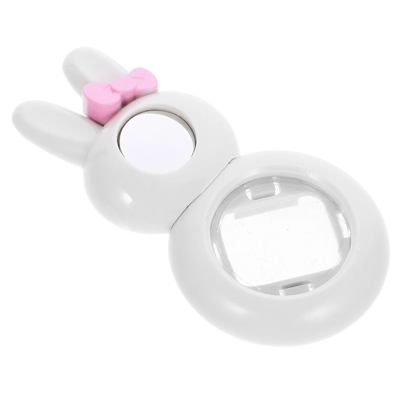 Rabbit Themed Instant Camera Lens for Mini 7/8 White Plastic Selfie Accessory