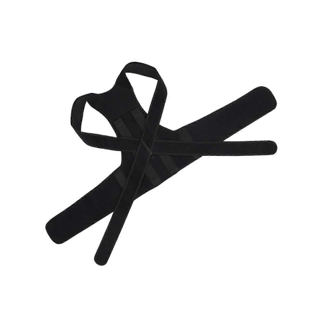 Humpback Correction Belt Heating Pad Professional Back Corrector Reusable Posture Corrector Ok Fabric Black XL