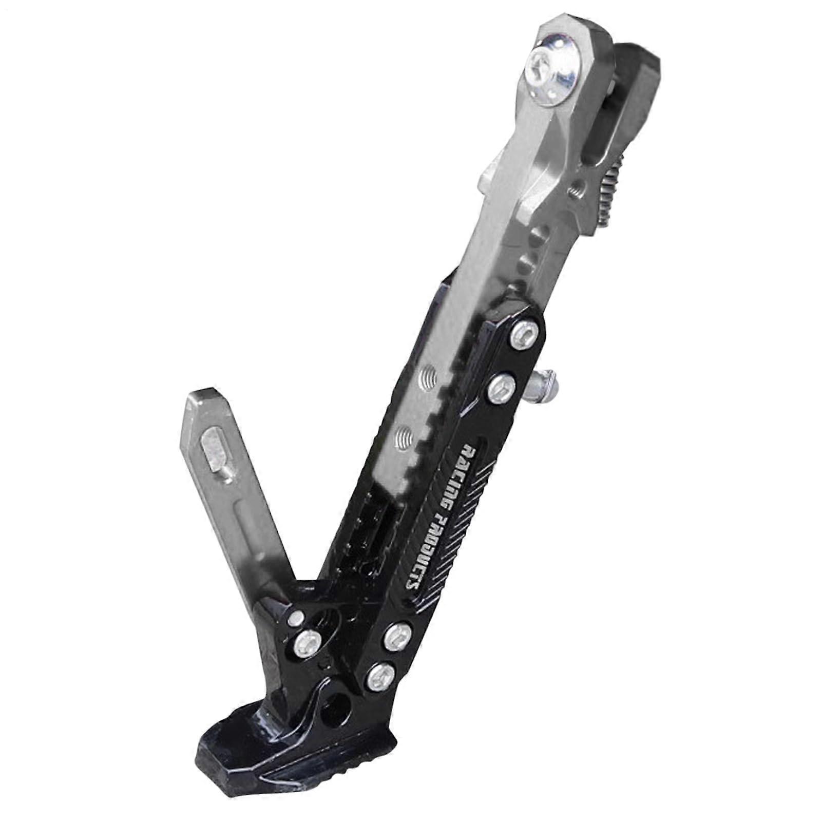 Dirtbike Kickstand Side Stand - Aluminium Alloy Modified Side Foot Stands for Dirt Pit Bikes, Silver Motorcycle Accessory