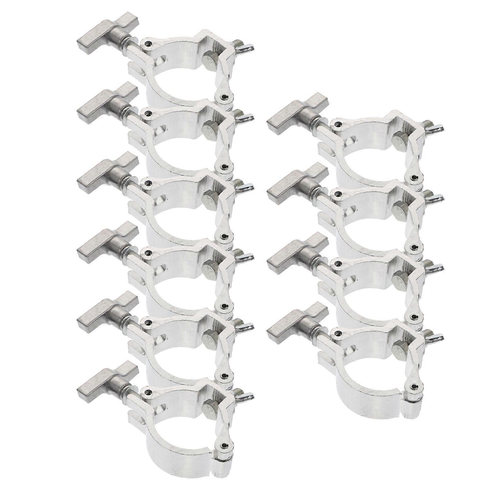 Lights Hanger Hooks Stage Clamps Stage Setup Lamp Fixtures Silver 12.2cm x 8cm x 3cm Holding Lamps 10Pcs