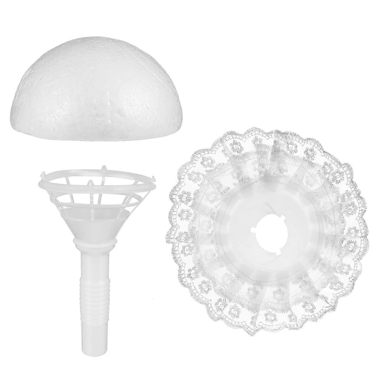 رغوة زهرة باقة حامل: الدانتيل الزفاف زهرة باقة حامل DIY الأزهار مقبض باقة حاملات لحفل الزفاف ، مخطوبة ، صور ، سنتربيس الجدول ،