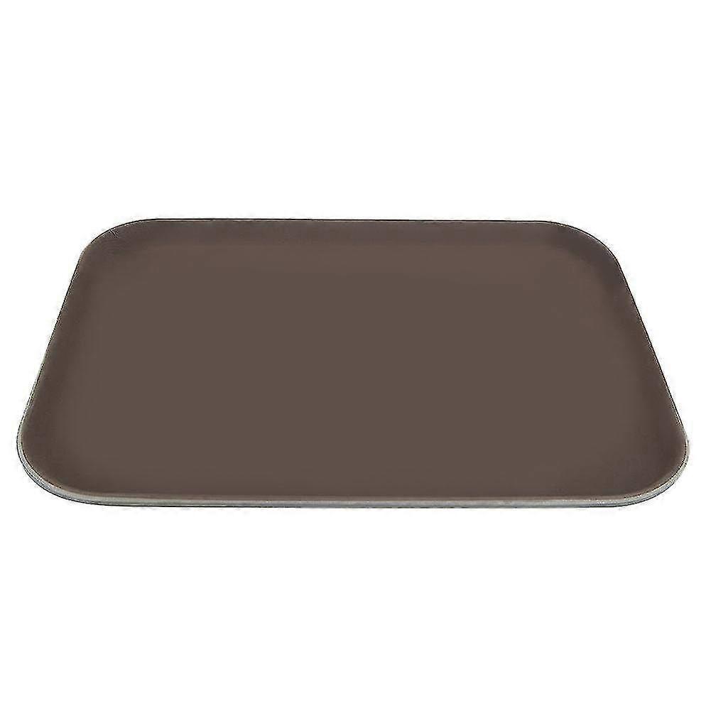 Anti-Slip Plastic Rectangle Tea Serving Tray - Versatile Tableware for Hotel, Teahouse, Office & Bar Use