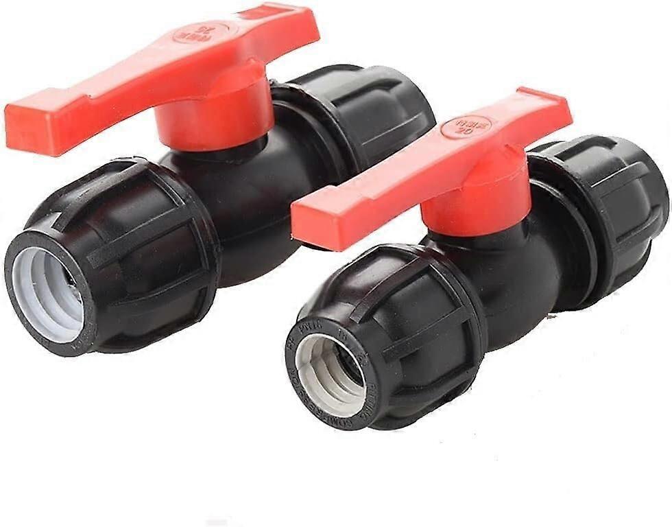Three Way Valve T Type Ball Valve Quick Connect PE for Water Pipe 20mm 25mm 32mm 40mm 50mm 63mm Blue 32mm Black 25mm