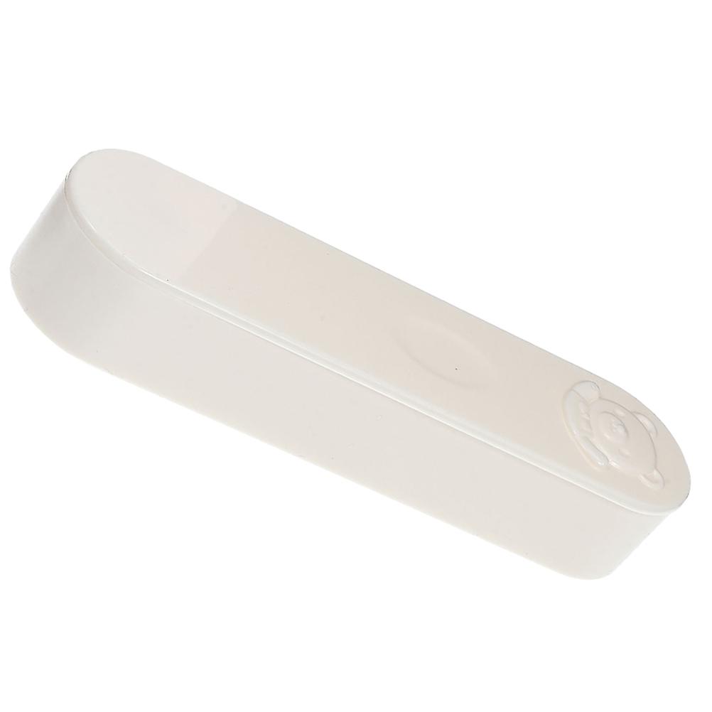 Portable Cotton Swab Organizer Mini Cotton Swab Box For Travel Small Dust-proof White 1Pcs