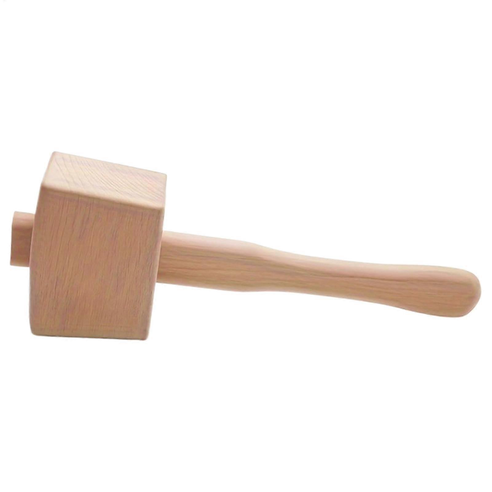 Woodworking Mallet Hammer with Wooden Handle for Carving, Chisel Striking and Object Installation