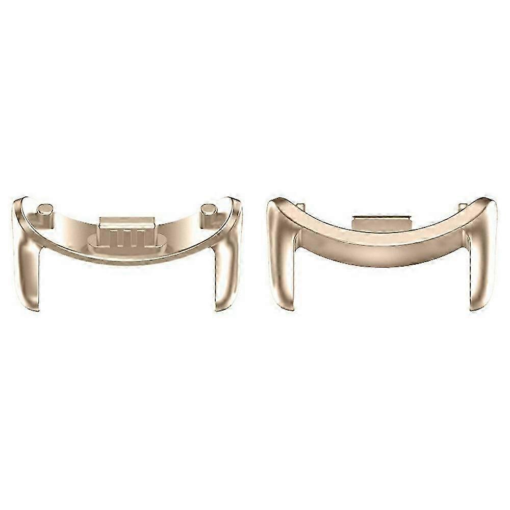 A pair of strap adapters for the Xiaomi smart watch strap with 9/8 stainless steel connector, 14mm width