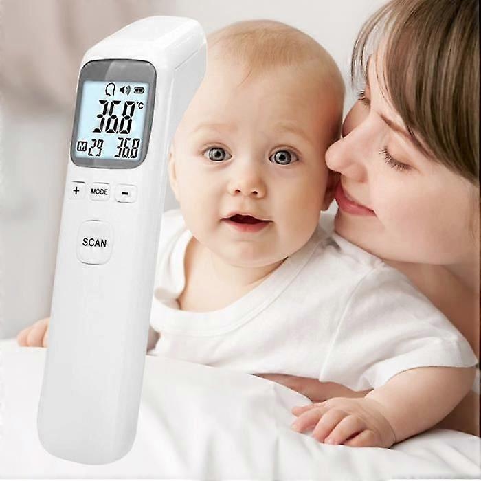 Professional Thermometer / Object Surface, Multi-Functional Non-Contact Digital Infrared Forehead Thermometer - Gray