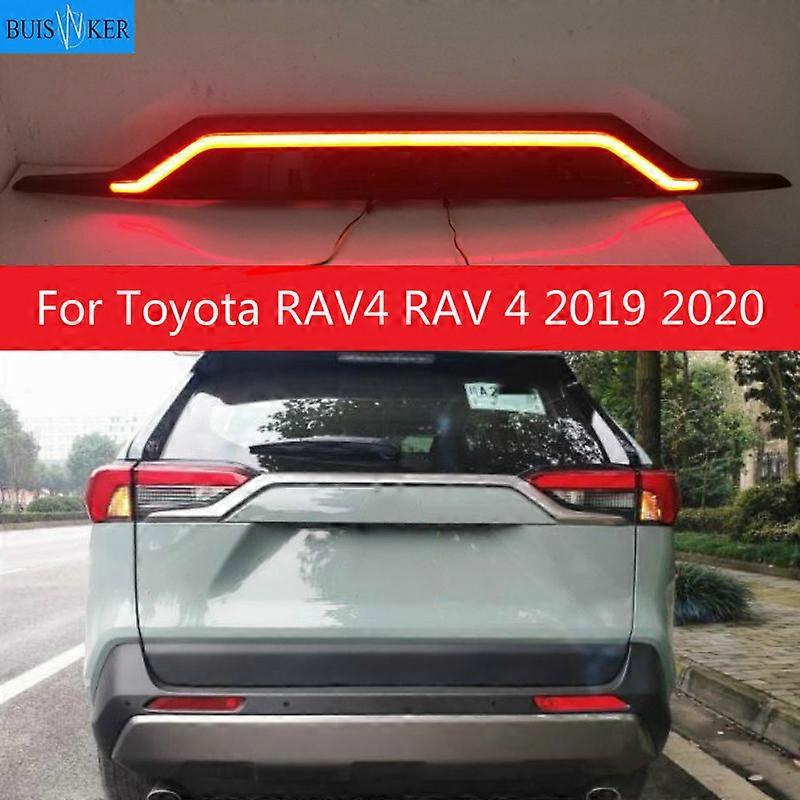Rear Bumper Trunk Tail Light For Toyota RAV4 RAV 4 2019 2020 Car LED Rear Fog Lamp Brake Light Dynamic Turn Signal Reflector