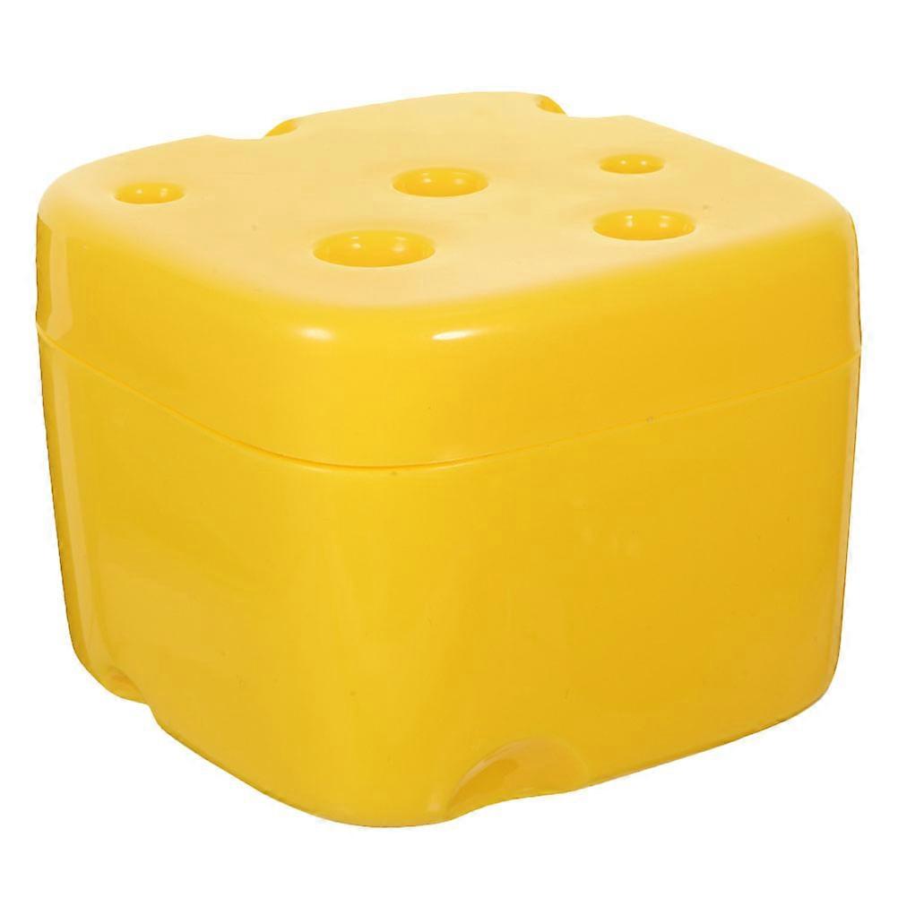 Yellow Plastic Cheese Storage Box for Fresh Slices and Butter Loved by All Practical Housewarming