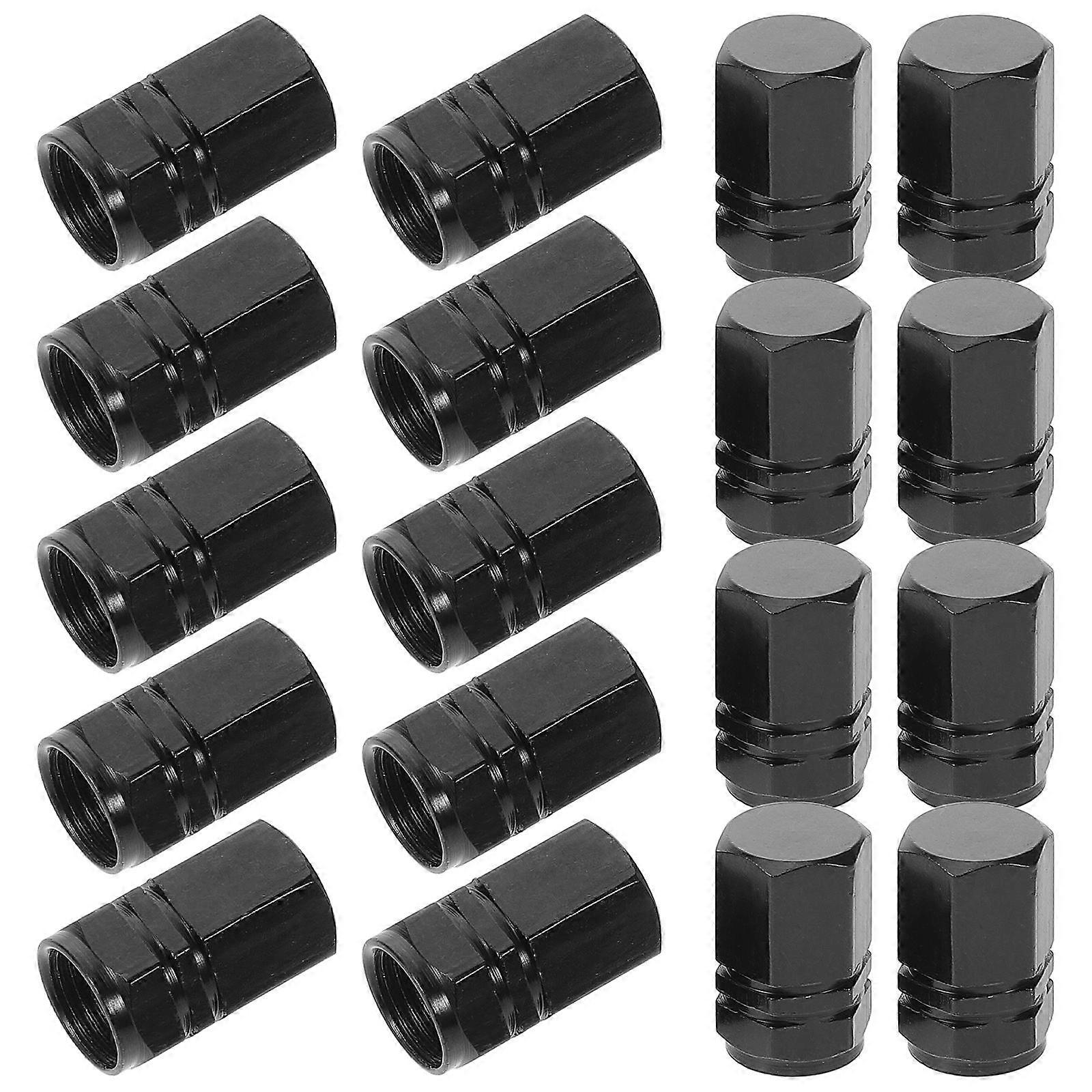 24 Pcs Durable Aluminum Car Tire Valve Stem Caps for Cars, Bikes, SUVs, Trucks Dustproof Tyre Valve Covers to Prolong Tire Life with High Hardness