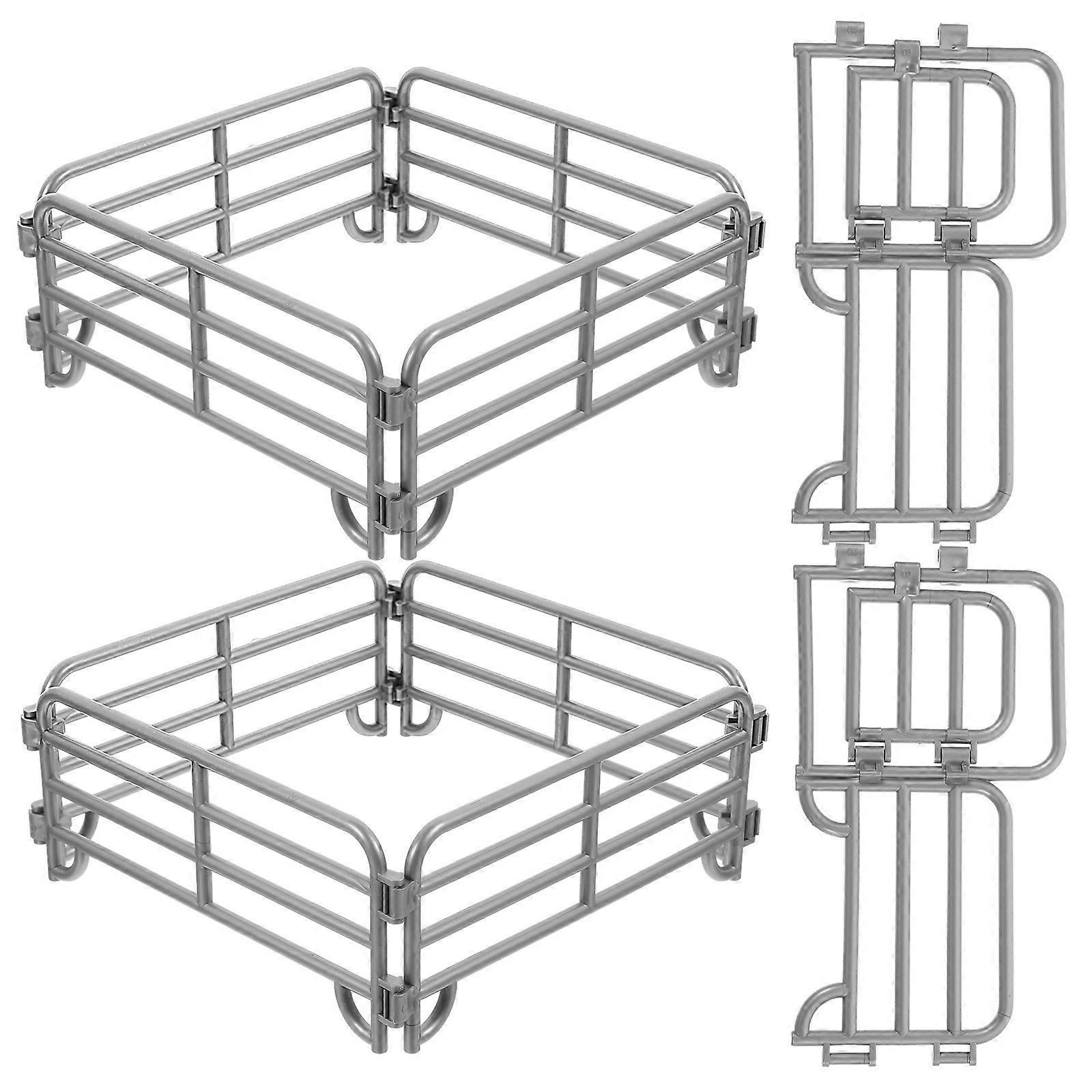 Durable Miniature Garden Fences For Decorative Accessories In Micro Landscape 15.50X6.50X0.45CM 1 Set