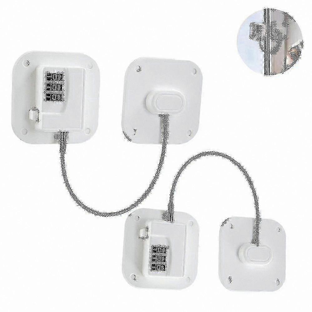 Durable Fridge Security Lock - 2 Pack Multi-Purpose Appliance Lock