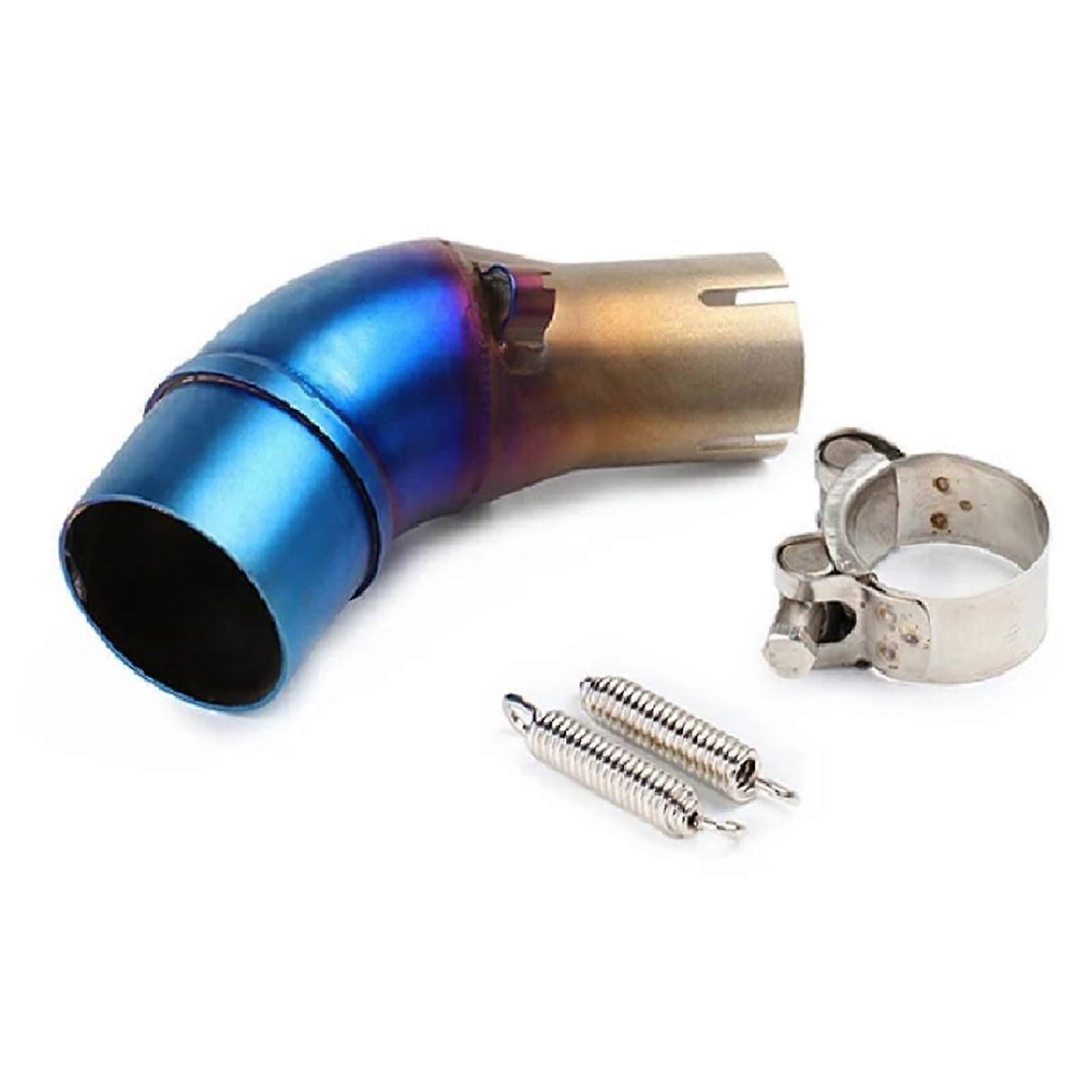Motorcycle Exhaust Silencer For R3 For R25 Motorcycle Exhaust Middle Connecting Pipe Escape Silencer Adapter 51mm Connecting Pipe Slip On (TypeB)