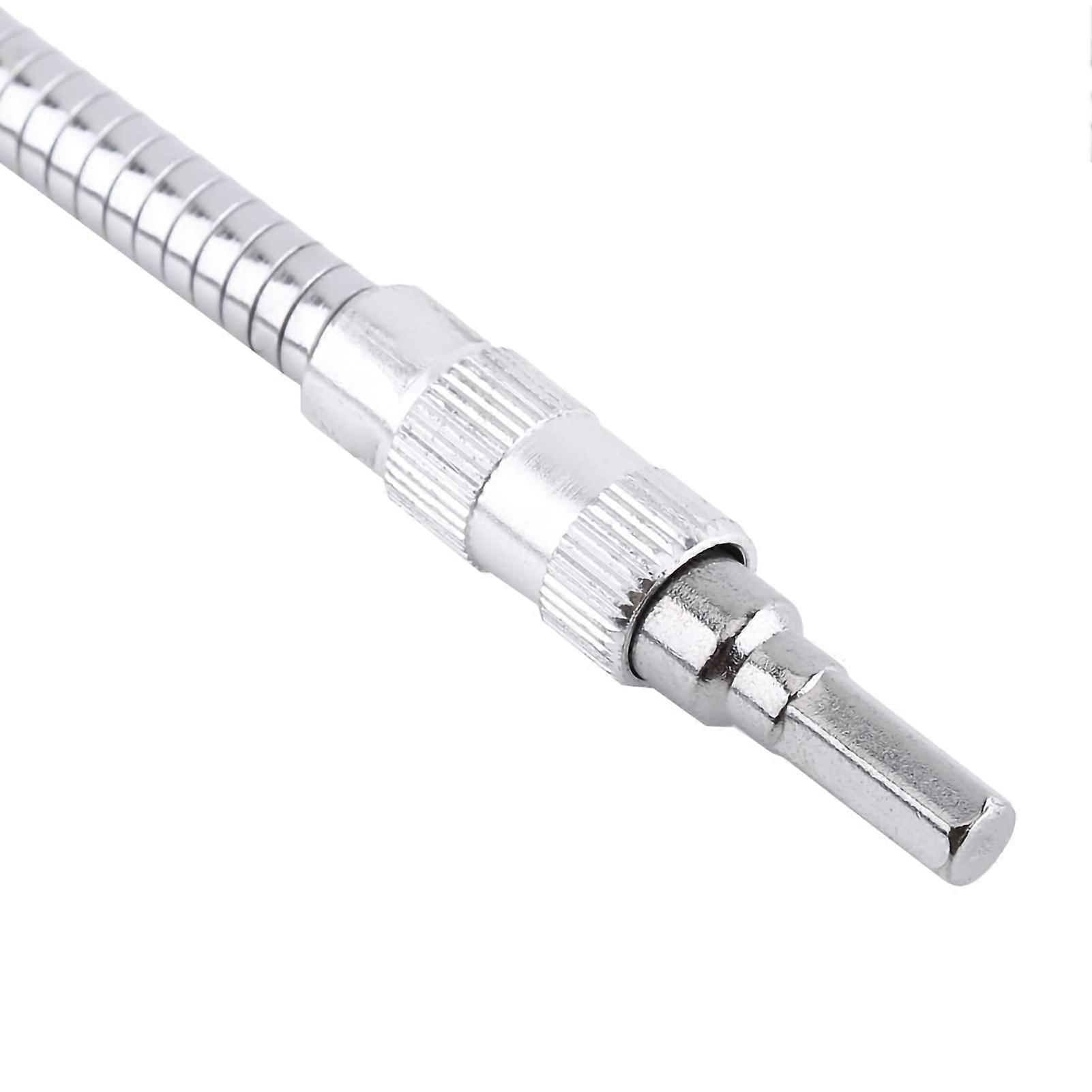 Flexible Shaft Extension Bit Holder 1/4 Inch, 300 mm, Metal Material, Portable, Bends for Tight Spaces, Compatible with Power Tools