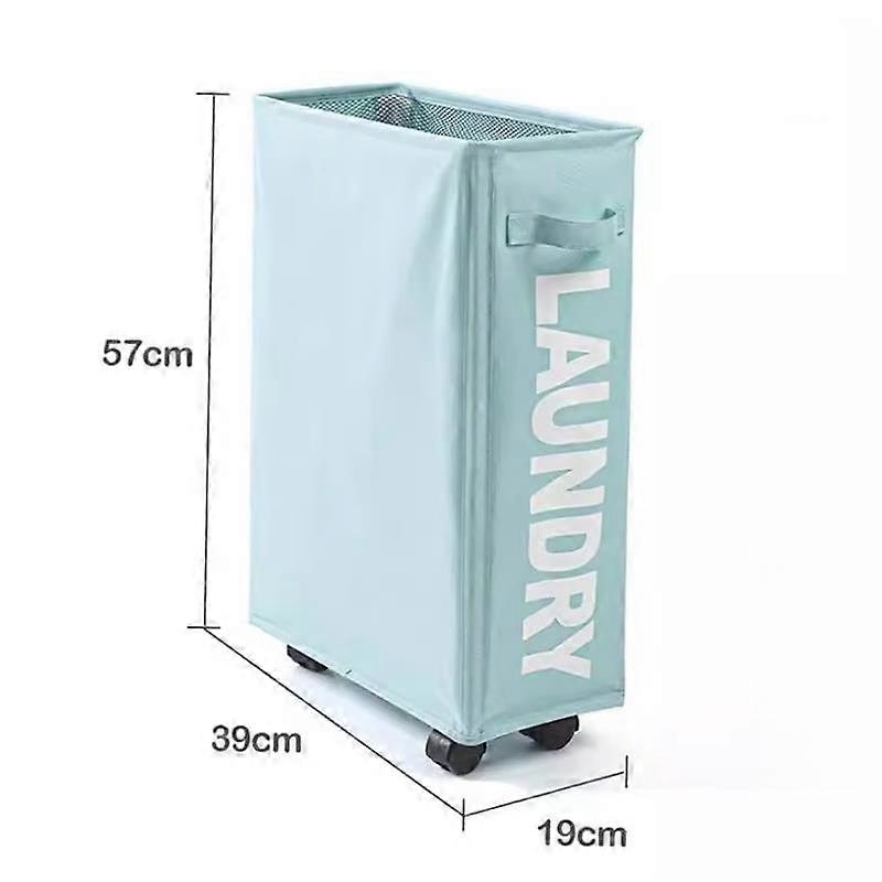 Foldable Laundry Basket with Wheels,Large Capacity Collapsible Hamper,Rolling Dirty Clothes Organizer