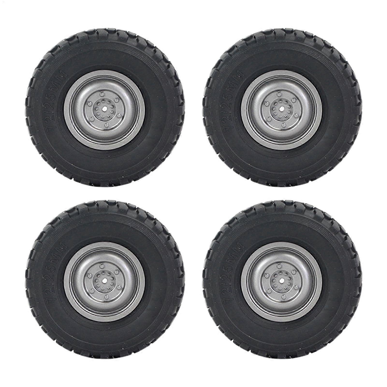 RC Car Tyre Replacement Set for Off Road Remote Control Trucks – Durable Rubber Wheels