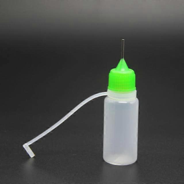 10Pcs/Lot Eyes Drop Refillable Bottle Empty Squeezable Dropper Bottles Eye Liquid Dropper Sample Colorful Cap 5/10ml10ml,green