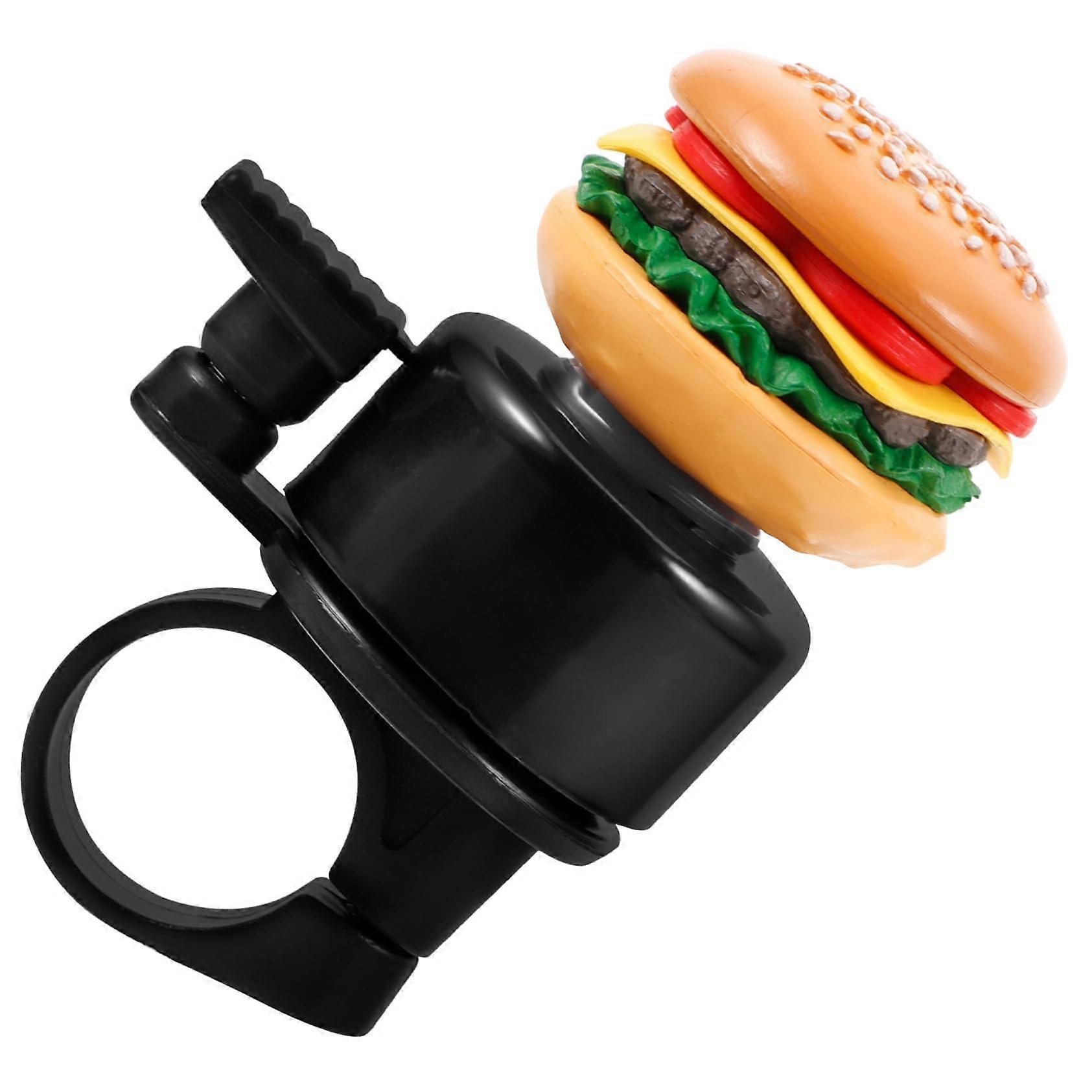 Cartoon Hamburger Bicycle Bell Loud And Attractive For Bikes And Scooters Durable Weather-Resistant For Young Riders