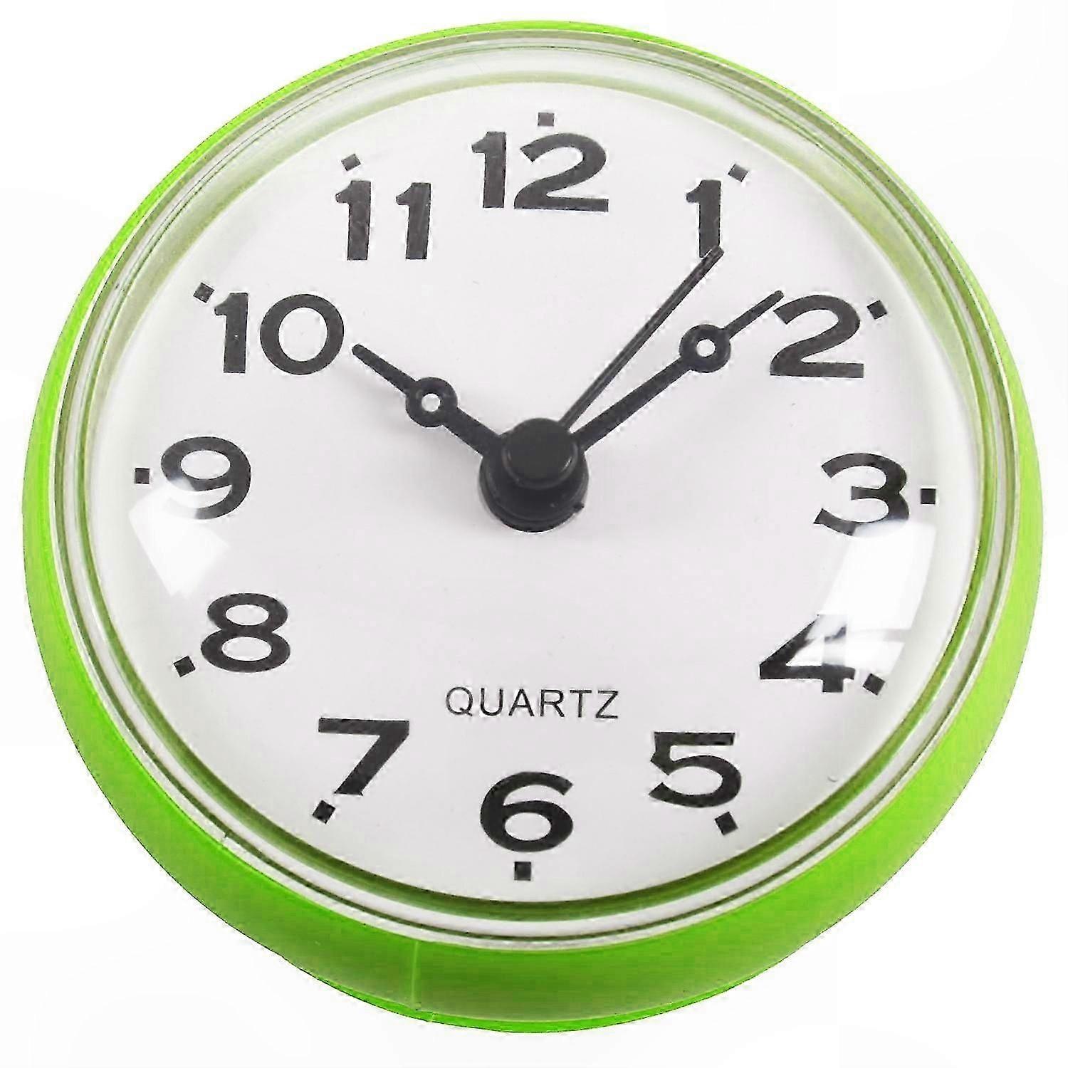 Waterproof 7cm Clock with Suction Cup for Kitchen Bathroom Shower Wall Mount