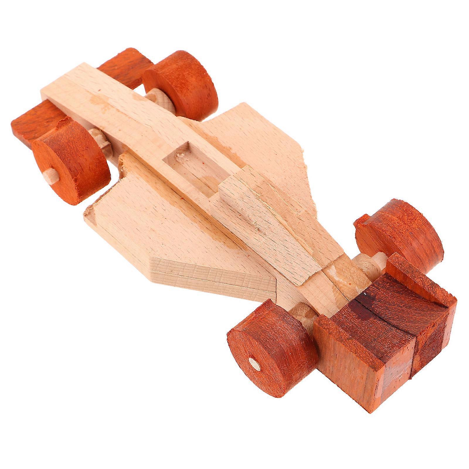 Wooden DIY Car Model Kit for Creative Learning and Family Engineering Fun – Unfinished Craft Set for Workshops and
