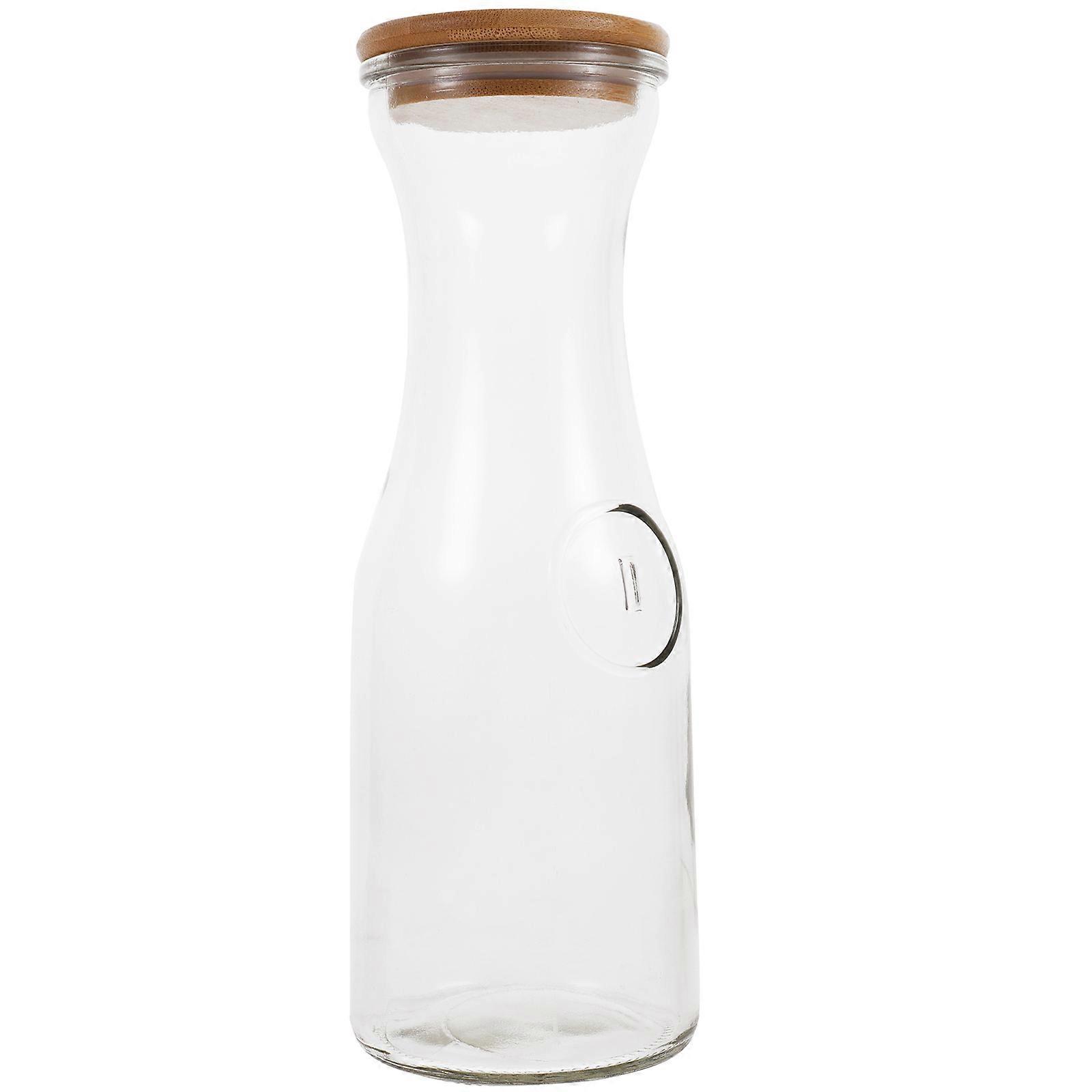 Clear Yogurt Bottle Empty Juice Bottle Reusable Empty Bottle Glass Milk Yogurt Bottle(1000ml)