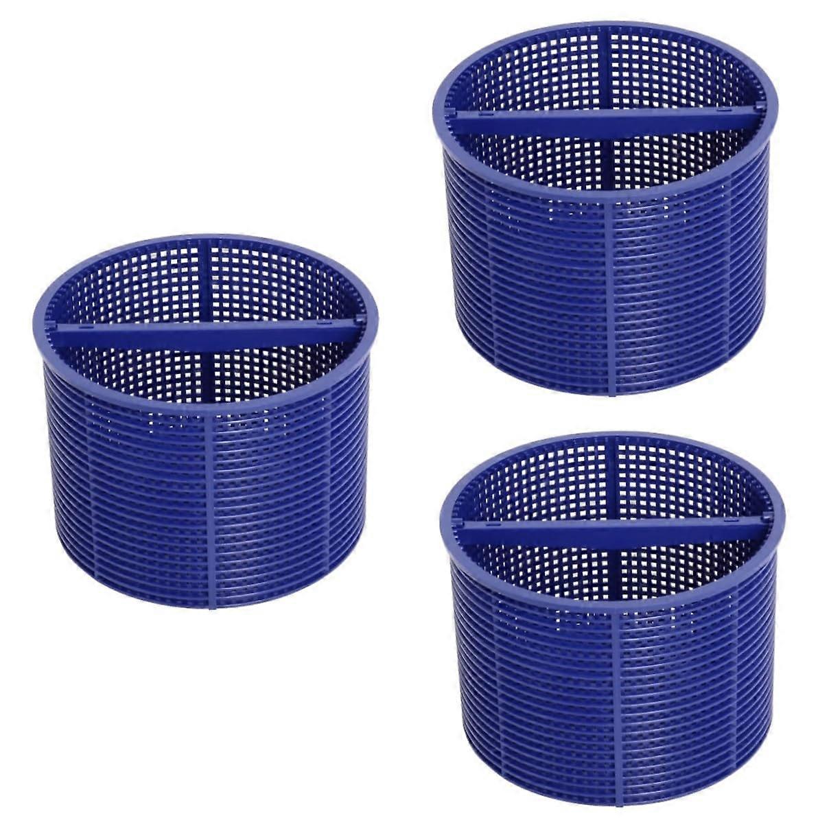 3pcs Pool Skimming Basket Skimmer Socks Filter Basket Strainer Large Pools Blue