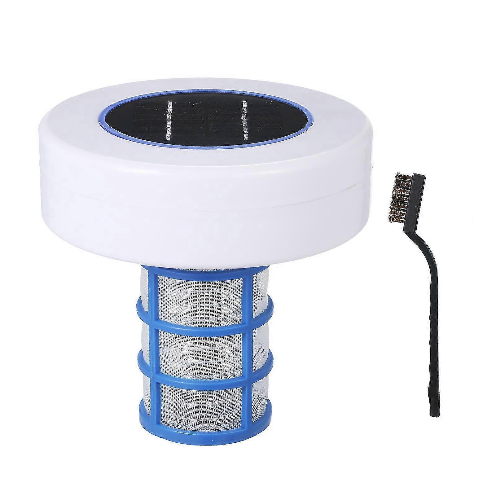 Solar powered water processor for chlorine-free pool maintenance