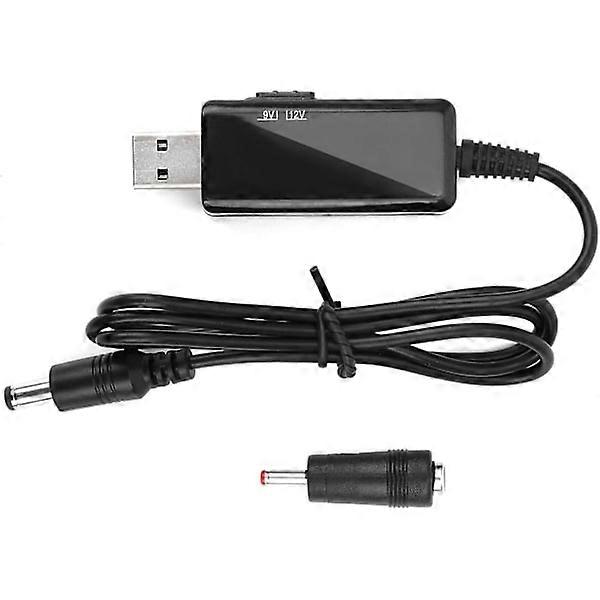 USB to DC Boost Cable, Power Bank Router Cable 5V to 9V / 12V Digital Display Step Up