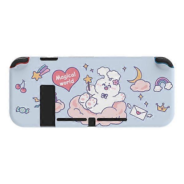 Dockable Protective Case for Nintendo Switch, Soft TPU Slim Case Cover for NS Console and Joy-Con Controllers.