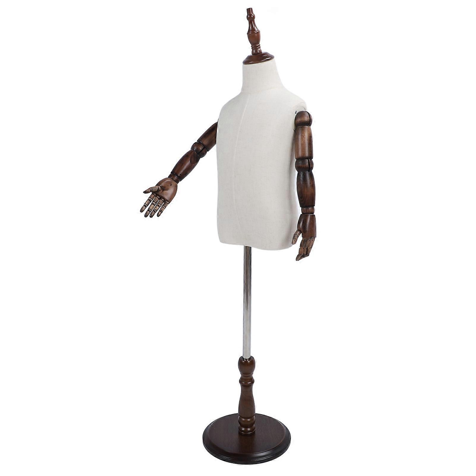 Realistic Kid Mannequin Half Body with Round Base 3145g