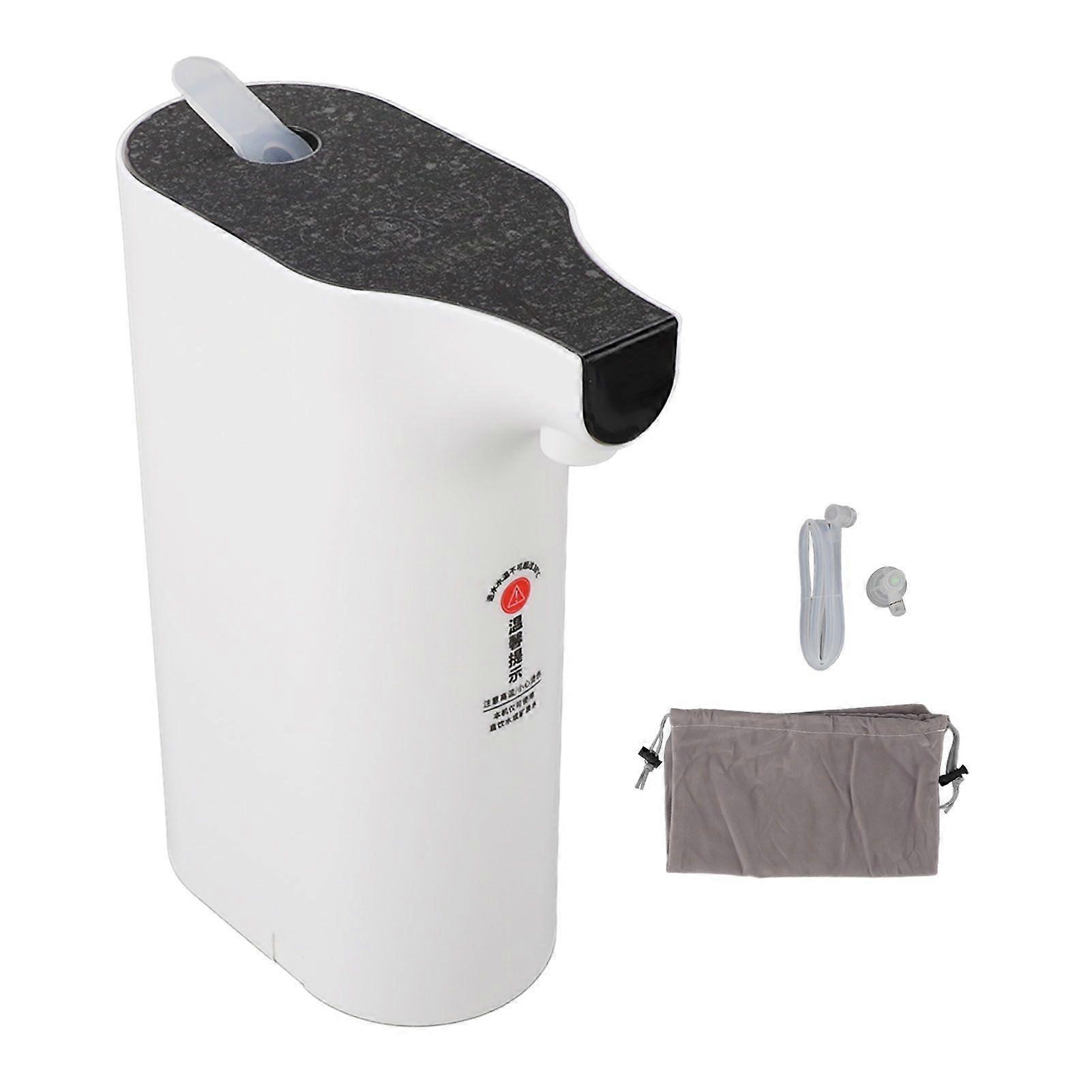1800W Portable Instant Hot Water Dispenser LED Display 5 Temperatures 2 Water Outputs Child Lock Bottled Water Dispenser Warmer