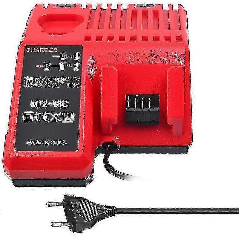 M12-18C Lithium-Ion Battery Charger, Compatible with Milwaukee 12V/14.4V/18V M12/M14/M18 C1418C Series