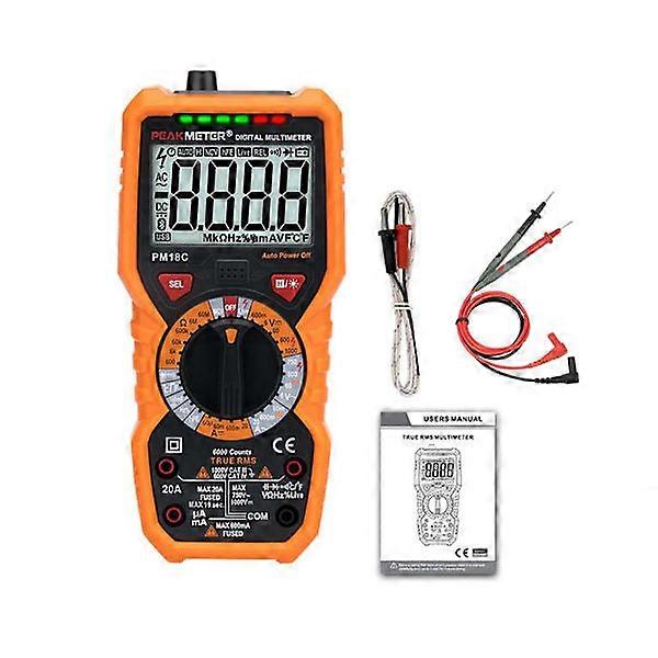 Digital Smart Multimeter Transistor Testers 6000 Counts True RMS