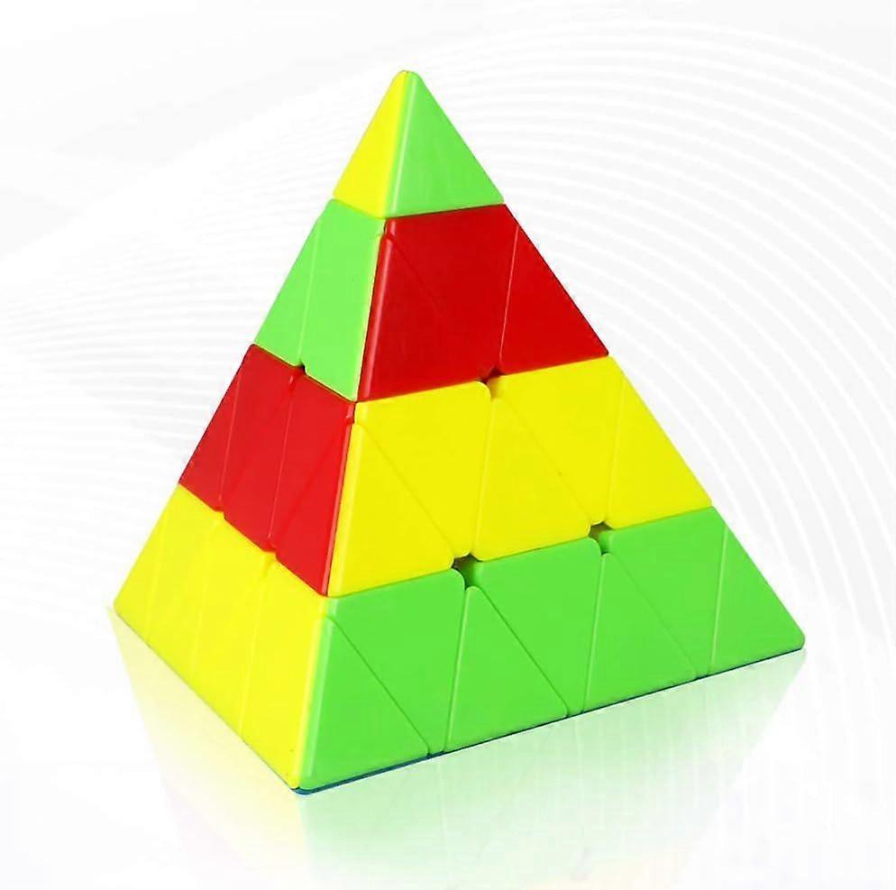 4x4 Pyramid Triangle Pyraminx Magic   Puzzle  with One Display Stand
