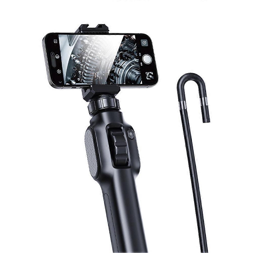 2MP Industrial Borescope Endoscope for Cars Inspection Mini Type Camera 360 Degree Rotation with 8 LED for Smartphone